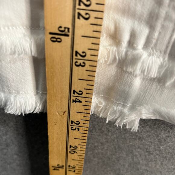 Susan Graver Stretch Denim Jacket with Contrast Trim White, Large - Picture 4 of 9